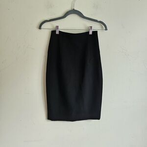 Marciano Los Angeles Black Pencil Skirt – Size 0 – Cotton Spandex Blend – Zip